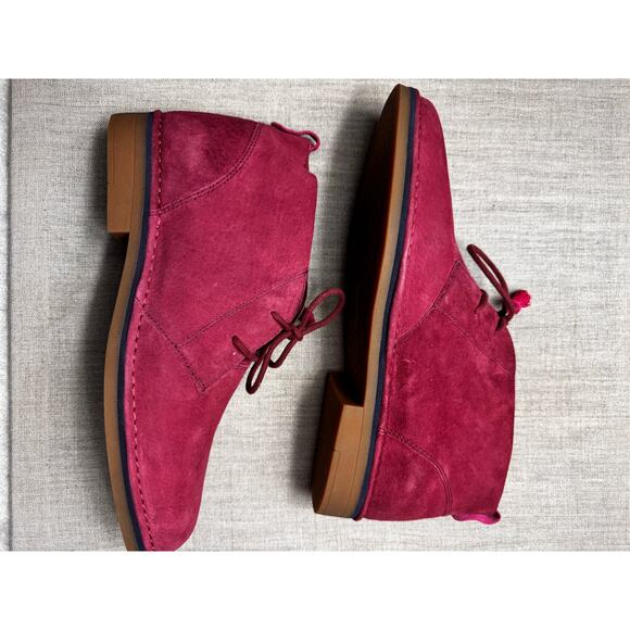 Hush Puppies Womens Shoes Cyra Catelyn Chukka Boot Size 13 Maroon - Picture 14 of 16